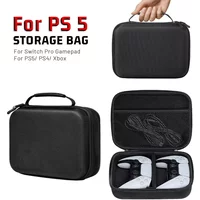 Universal Dual Gamepad Storage Bag, Portable Waterproof EVA Hard Carrying Case for PS5, PS4 & All Standard Game Controllers