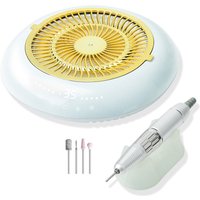 60W 35000 RPM Nail Drill Machine with Vacuum Cleaner Reusable Filter Strong Nail Dust Collector Professional Manicure Drill