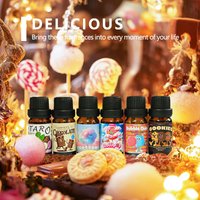 6PC/1PC 10ML Delicious Essential Oils Skincare Women Perfume Chocolate Cookies Lollipop Taro Cotton Candy Bubble Gum Sweet Gift