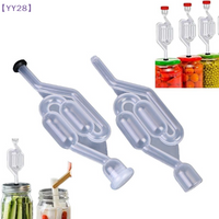 【YY28】NEW 2/4Pcs Homebrew Bubble Airlock Carboys Stopper & Fermenter Seal Valve With Grommets S-Shape Airlocks{Y}