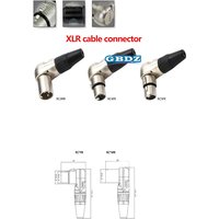 Neutrik's RC4MR/RC4FR 4 Core Bent 90 ° XLR Balanced Plug r Audio XLR Welding Connection