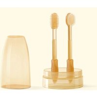 Soft Oral Care Baby Toothbrush Cleaning Tools Rubber Oral Cleaning Brush 0-18 Months BPA Free Tongue Coating Brush Baby