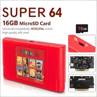 Classic Card Super 64 340 in 1 For N64 Game cartridge With 16G Micro SD card For Nintendo 64 Video Game Console Plug And Play