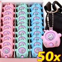 20pcs Funny Guessing Egg Mini Keychain Kids Birthday Party Favors Gift for Guests Rock Paper Scissors Game Pinata Filler Keyring