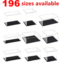 1pc Clear Self-Assembled Acrylic Display Box Dustproof Storage Display Cabinet, Suitable for Car Models/Toys/Collectibles image 4