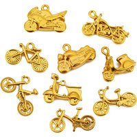 3pcs Stainless Steel Bicycle Motorcycle Electric Bike Pendants DIY Necklace Making Bracelet Earring Material Jewelry Supplies