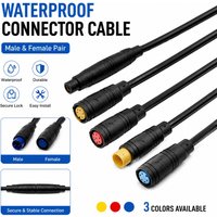 Waterproof Electrical Wire Connector Male Female Plug 2Pin 3Pin 4Pin 5Pin Outdoor Waterproof Cable Connector for LED Lighting