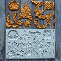 Totem Border Relief Silicone Mold Fondant Cake Decorating Silicone Mould Sugarcraft Cupcake Chocolate Baking Tool,Kitchenware