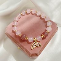 b05 Fashion Lucky Imitation Charm Bracelet Vintage Light Luxury Charm Handmade Jewelry Bracelet Women's Girls Daily Jewelry