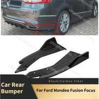 Rear Bumper Spoiler Lips For F0rd Mondeo Fusion Focus Splitter Diffuser Scratch Protector Trims Side Skirt Extension Body Kit