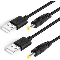 Replacement Charger Cable for PSP PlayStation Portable Power Cord for Sony PSP 1000 2000 3000 Series USB To 4.0mm Port Wire Line