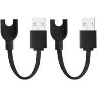 2 Pack for Mi Band 3 USB Smart Watch Charger Replacement Charger Cable