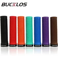 AliExpress NONE BUCKLOS Bicycle Handle Soft Rubber Mountain Bike Grips Lock on Bicycle Handle Grips Shock-absorption Bike Handlebar Grips