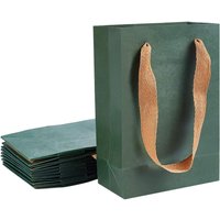 10pcs Medium Kraft Paper Gift Bags with Handles Kraft Bags Party Bags Retail Paper Bags Bulk Merchandise Bag Wedding Party Bag