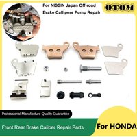 OTOM Motorcycle Front Rear Brake Caliper Repair Kit Pin Spring Pads For Nissin HONDA YAMAHA KAWASAKI SUZUKI Japan Off-road Bikes