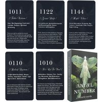 12x7cm Angle Number Oracle Cards in Box English Version Tarot Deck Divination Prophet