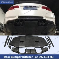 Carbon Fiber Car Rear Bumper Guard Lip Diffuser Spoiler for Bmw 3 Series E92 E93 M3 Only 2007 - 2013