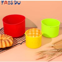 FAIS DU Colorful High Tube Circular Cake Mold Silicone Mousse Dessert Silicone Mold Deepening Mold Baking Tools