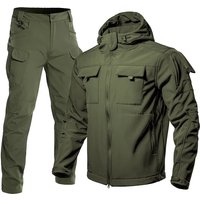 Men's Winter Waterproof Hiking Jackets Tactical Windproof SoftShell Sets Fleece Camping Climbing Trekking Jackets Pants