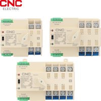 CNC Din Rail ATS Dual Power AC 2P/3P/4P 220V Automatic Transfer Switch Uninterrupted Power Controller 50/60Hz 63A/100A