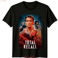 Total Recall 1990 Movie Poster Inspired T Shirt Retro 90s vintage Washed designer clothes fashion Unisex homme Stretched Soft