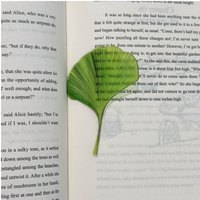 Cute Green Ginkgo Leaves Acrylic Bookmark Exquisite Sweet and Stylish Acrylic Bookmark Translucent Student Reading Marker Card