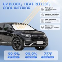 Car Windshield Sun Shade For Honda CRV CR-V MK1 MK2 MK3 MK5 Sunshade Sun Visor Protector Blocks UV Rays Summer Car Accessories
