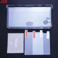 JCD For DSI NDSi XL LL Game Console Plastic Hard Clear Crystal Protective Shell Skin Case Cover & Screen Protective Film