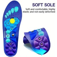 SportsMagnetic Therapy Massage Insoles Foot Acupressure Soft Shock Absorption Breathable Shoe Soles Insert Health Care Insoles