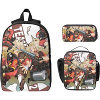 Team Fortress 2 Game Artwork Poster Backpack Boy Girl BookBag School Bag Laptop Shoulder Bag 3ps Insulated Lunch Bag Pencil Case