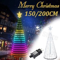 2024 LED Christmas Tree Light Party Cone Animated Lightshow Outdoor Garden Led String Lights Waterproof Home Xmas Decorations