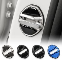 4PCS Car Door Lock Cover For BMW 3 5 Series G60 G20 G70 G22 G26 G45 i3 i4 X1 U11 Stainless Steel Door Lock Protective Stickers