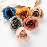 10/50pcs Artificial Flower for Weddings Gardens Arches Christmas Home Decorations Diy Cakes Candy Boxes Brooches Silk Rose Heads
