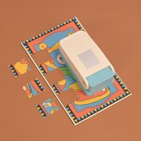 Practical Lever Type Paper Punch Rectangle Postage Stamp Style Durable Cutter for DIY Handmade Scrapbooking Paper Craft Art