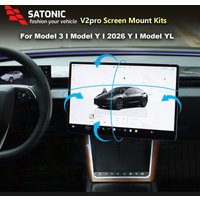 2026 SATONIC V2Pro Screen Swivel Mount 4-Direction Rotation for Tesla Model 3 Highland & Model Y Juniper YL RHD & LHD Plug &Play image 3