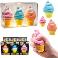 Schylling Nee doh Ice Cream Sensory Toy Stress Relief Fidget Toy for Anxiety Focus Adults Kids