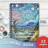 Van Gogh Inspired Coloring Book - 8.3×11.2 Inches, 22 Pages. Impressionist Art Style to Boost Creativity