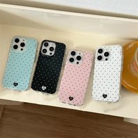 Korean Polka Dot Phone Case for Samsung Galaxy A37 A57 A17 A07 A56 A36 A26 A73 A55 A54 A53 A52 A34 A33 A23 A14 A13 4G 5G Cover