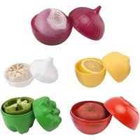 1pc Creative Kitchen Refrigerator Vegetable Fruits Crisper Containers Onion Avocado Tomatoes Lemon Fresh Kitchen Storage Box