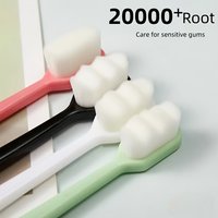 Ultra-fine soft bristle toothbrush 3-pack, featured with 20000 dense bristles. Mild cleaning, comfortable for people.