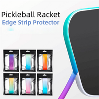 16mm Pickleball Racket Edge Sticker Shock Absorption Gradient color Paddle Head Edge Tape Durable Frame Protective Tape Training