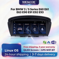 MEKEDE 8,8-Zoll Wireless CarPlay Android Auto Multimedia GPS-Navigationssystem für BMW 3/5er Serie E60 E61 E63 E64 E90 E91 E92 E93 QLED-Bildschirm 4K-Videoplayer Autoradio