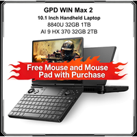 New GPD WIN Max 2 AMD AI 9 HX 370 32GB DDR5 2TB SSD 10.1 Inch Handheld Gaming Laptop Office Notebook Computer for Business
