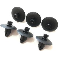 20pcs Auto Car Door Snap Clip Rivet For Chrysler 300C / Sebring / Compass Plastic Fasteners Clips Fastener 8.5 Hole Black