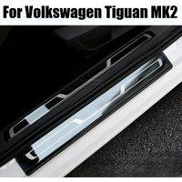 For Volkswagen Tiguan MK2 2016-2018 2019 2020 2021 2022 2023 Stainless Door Sill Protector Scuff Plate Welcome Pedals Trim Cover