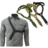 Shot Gun Belt Hunting Accessories Molle Gear Molle Single Point Gun Sling Shoulder Strap Rifle Rope Belt with Metal Buckle