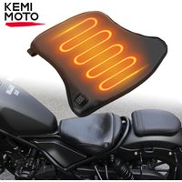 KEMIMOTO 12V Beheiztes Motorrad-Sitzkissen Universal für ATV Raptor 700 für R1200GS F800GS MT07 MT09 Winter-Wärmer-Sitzbezug