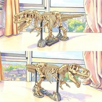 Tyrannosaurus Rex Fossil Building Blocks Dinosaur Skeleton Building Block Model Ornament DIY Toy Holiday Gift
