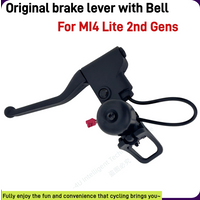 Handlebar Brake Lever with Bell & Folding Hook for Mi 4 Lite 2nd Gen Electric Scooter Handle Brake Replacement Spare Parts