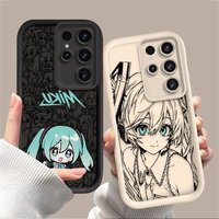 Cute H-Hatsunes Kawaii M-Miku Phone Case For Samsung Galaxy S24 S25 S23 Ultra S22 S21 Plus FE A36 A56 A26 A16 A06 A25 A35 A55 5G